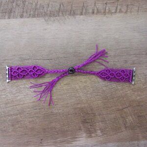 38/40mm Nylon Hand-Woven Watch Band Purple